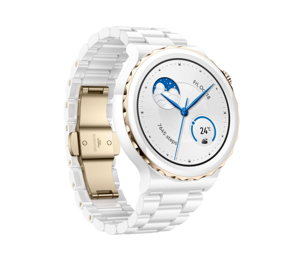 Huawei Watch GT 3 Pro Elegant 43mm biało-złoty - 1041183 - zdjęcie 4